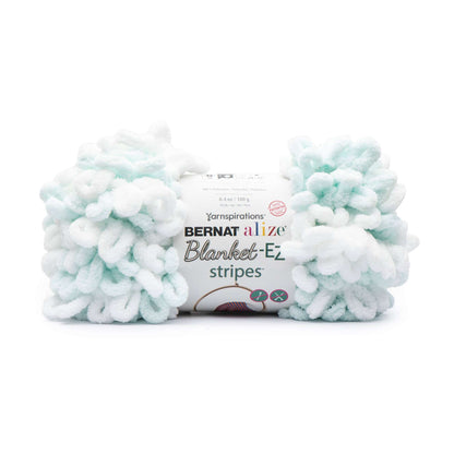 Bernat Alize Blanket-EZ Stripes Yarn Peppermint