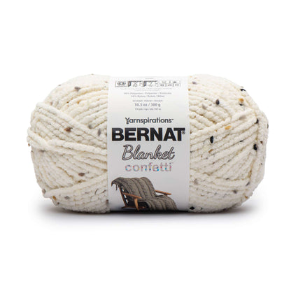 Bernat Blanket Confetti Yarn - Discontinued Shades Cream Confetti