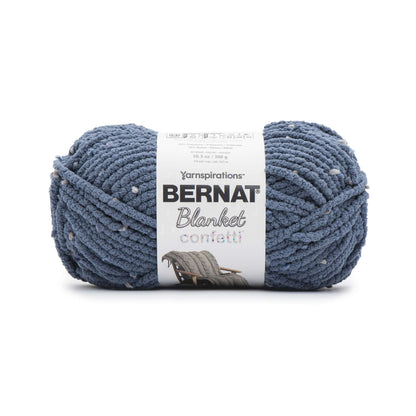 Bernat Blanket Confetti Yarn - Discontinued Shades Frosted Blue Confetti