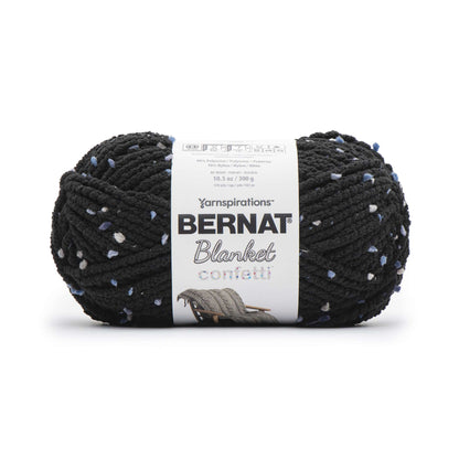 Bernat Blanket Confetti Yarn - Discontinued Shades Coal Confetti