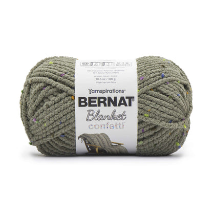 Bernat Blanket Confetti Yarn - Discontinued Shades Moss Confetti