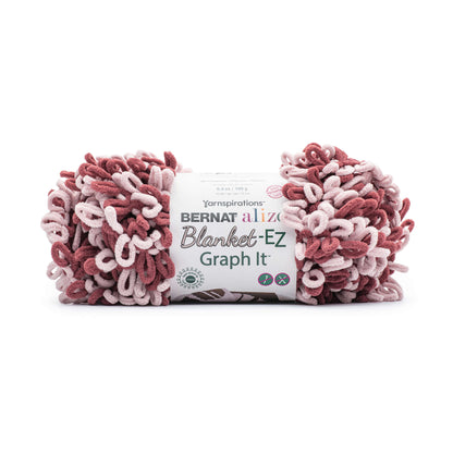 Bernat Alize Blanket-EZ Graph It Yarn - Discontinued Shades Baked Clay Pink Mist