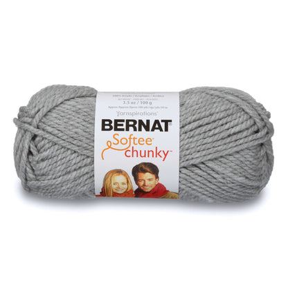 Bernat Softee Chunky Yarn (100g/3.5oz) Gray Heather