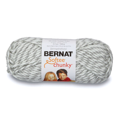 Bernat Softee Chunky Yarn (100g/3.5oz) Gray Ragg