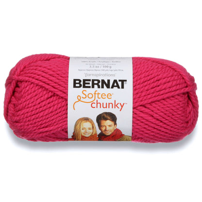 Bernat Softee Chunky Yarn (100g/3.5oz) Hot Pink