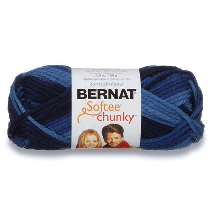 Bernat Softee Chunky Ombres Yarn Denim Ombre