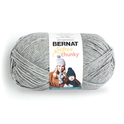 Bernat Softee Chunky Yarn (400g/14oz) Gray Heather
