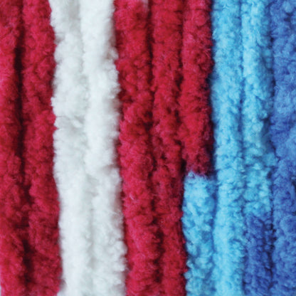 Bernat Blanket Brights Yarn (300g/10.5oz) Red, White Boom