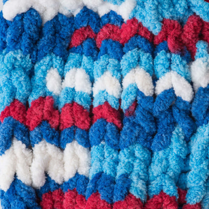 Bernat Blanket Brights Yarn (300g/10.5oz) Red, White Boom