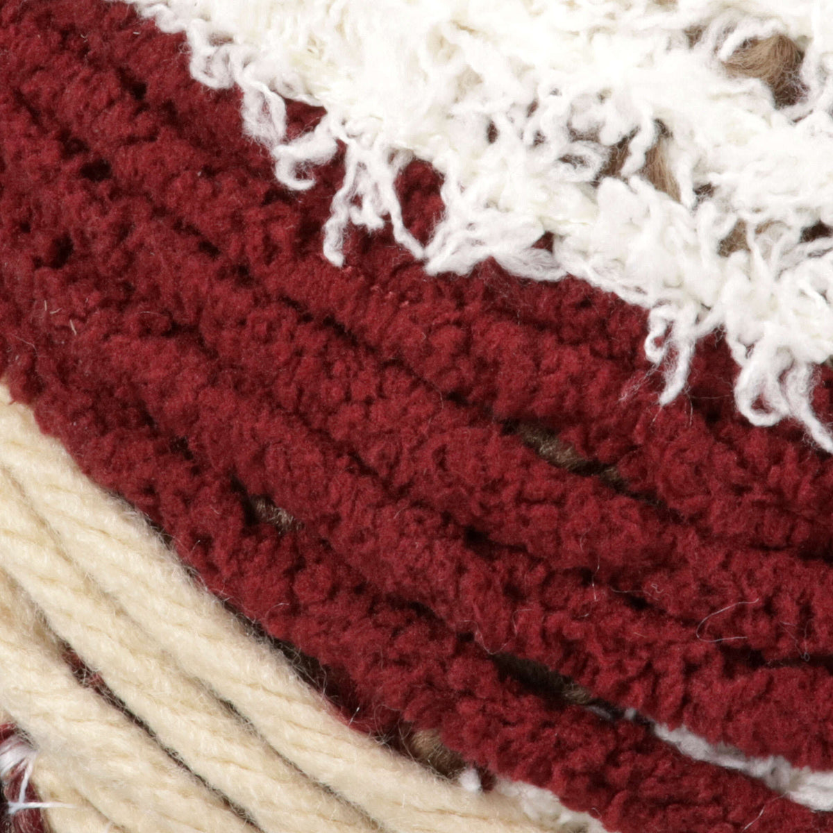 Cream/Burgundy