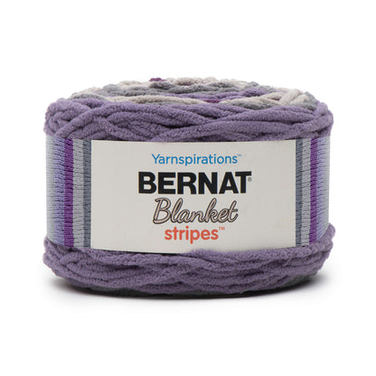 Bernat Blanket Stripes Yarn (300g/10.5oz) Eggplant