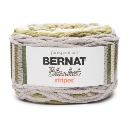Bernat Blanket Stripes Yarn (300g/10.5oz) - Discontinued Shades Olive Branch