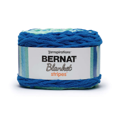 Bernat Blanket Stripes Yarn (300g/10.5oz) - Discontinued Shades Blue Balloon
