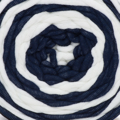 Bernat Maker Home Outdoor Stripes Yarn - Discontinued Fresh Navy Stripe