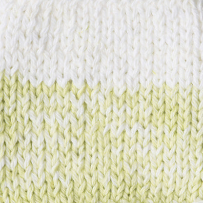 Bernat Handicrafter Cotton Stripes Yarn - Discontinued Shades Lime Stripes