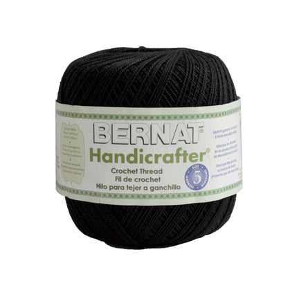 Bernat Handicrafter Crochet Thread - Discontinued Black Magic