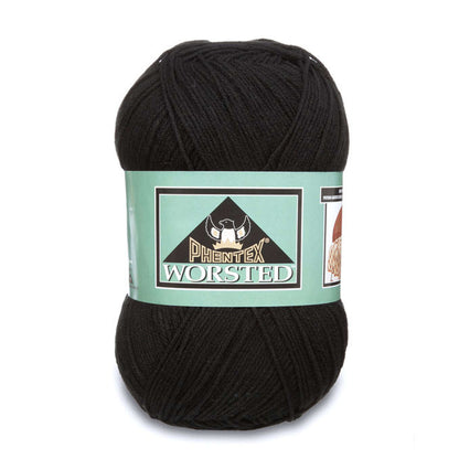 Phentex Worsted Yarn - Discontinued Shades Black