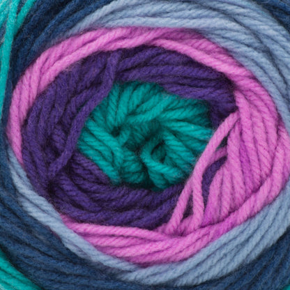 Bernat Super Value Big Stripes Yarn - Discontinued Shades Berry Punch