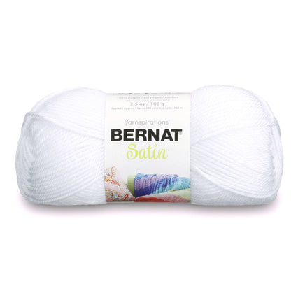 Bernat Satin Yarn - Discontinued Shades Snow