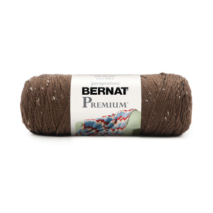 Bernat Premium Tweeds Yarn - Discontinued Shades Chocolate Tweed