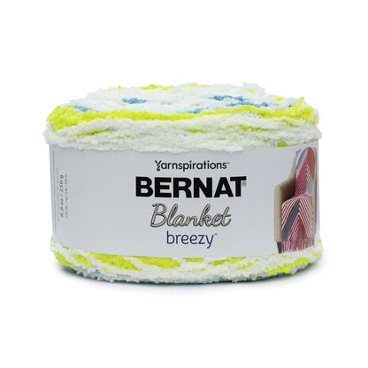 Bernat Blanket Breezy Yarn - Discontinued Shades Citron Splash