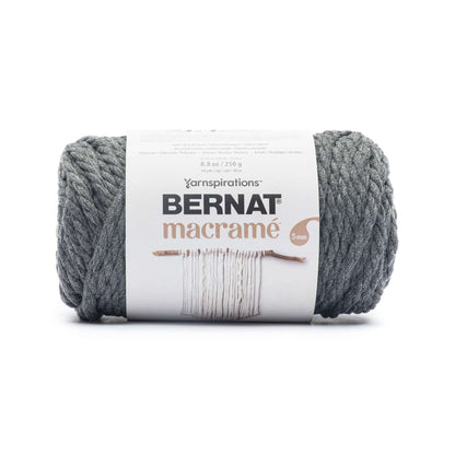 Bernat Macrame Yarn Charcoal