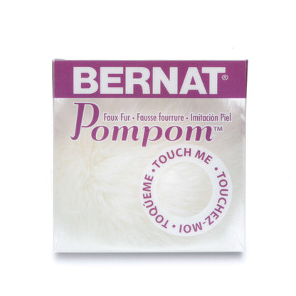 Bernat Faux Fur Pompom - Clearance Shades White Rabbit