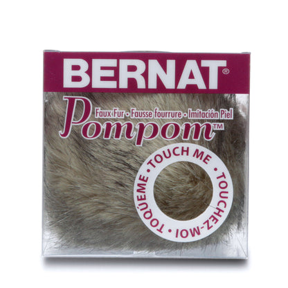 Bernat Faux Fur Pompom - Clearance Shades Gray Lynx