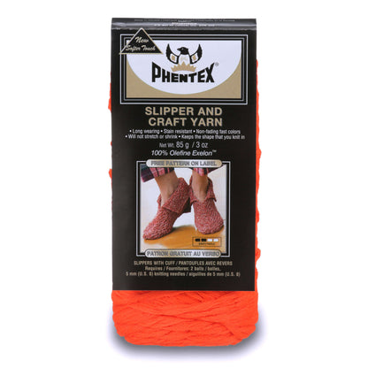 Phentex Slipper & Craft Yarn - Discontinued Shades Neon Orange