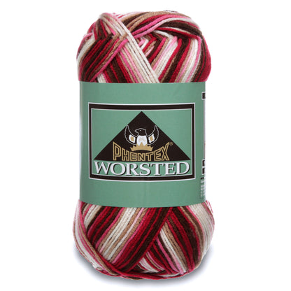 Phentex Worsted Ombre Yarn - Discontinued Shades Chocolate Cherry Ombre