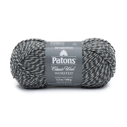 Patons Classic Wool Worsted Yarn Dark Gray Marl