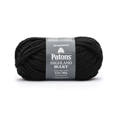 Patons Highland Bulky Yarn - Clearance Shades Black
