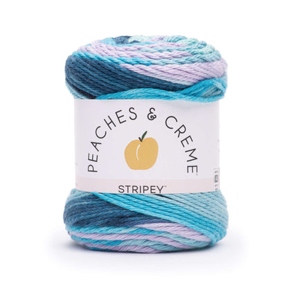 Peaches & Crème Stripey Yarn Evening Sea