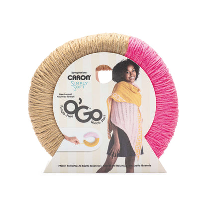 Caron Simply Soft O'Go (141g/5oz) - Discontinued Shades Almond/Watermelon