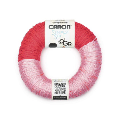 Caron Simply Soft O'Go (141g/5oz) - Clearance Shades Harvest Red Soft Pink
