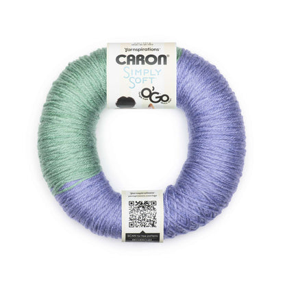 Caron Simply Soft O'Go (141g/5oz) - Clearance Shades Aqua Mist Lavender Blue
