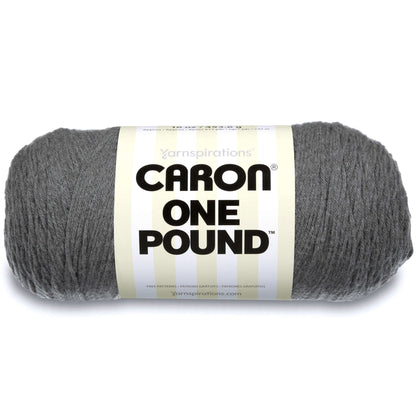 Caron One Pound Yarn (454g/16oz) Medium Gray Mix