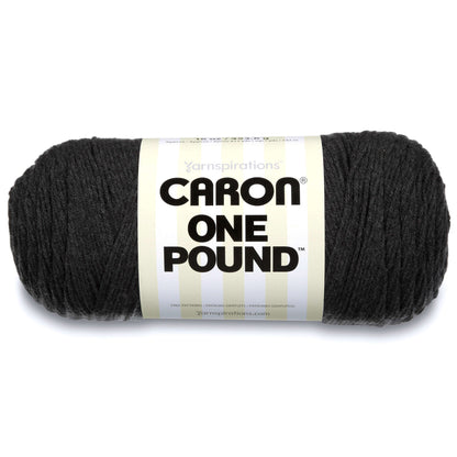 Caron One Pound Yarn (454g/16oz) Dark Gray Mix