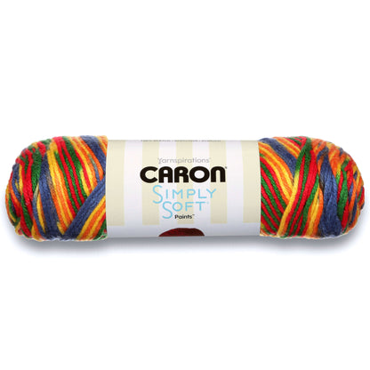 Caron Simply Soft Paints Yarn - Discontinued Shades Crayon Variegate