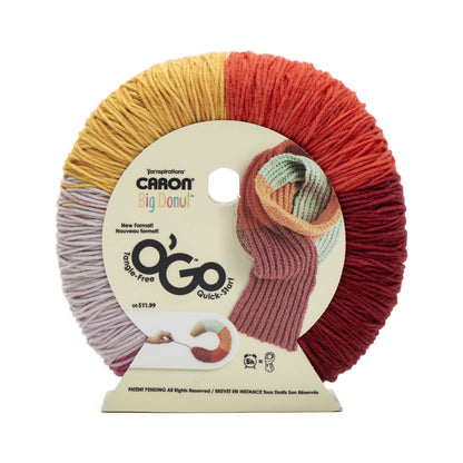 Caron Big Donut O'Go Yarn - Discontinued Shades Lemon Plum