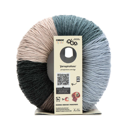 Caron Big Donut O'Go Yarn - Discontinued Shades Choco-Blueberry