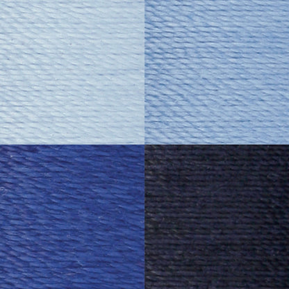 Coats & Clark Dual Duty XP All Purpose Sewing Thread, 4 Spools - Clearance Shades Blues