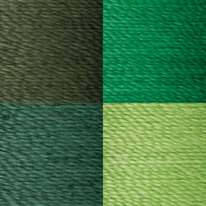 Coats & Clark Dual Duty XP All Purpose Sewing Thread, 4 Spools - Clearance Shades Greens