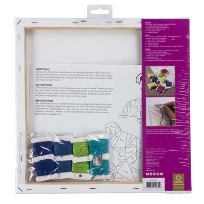 Anchor Big Stitch Art 12" x 12" - Clearance Items Dolphin
