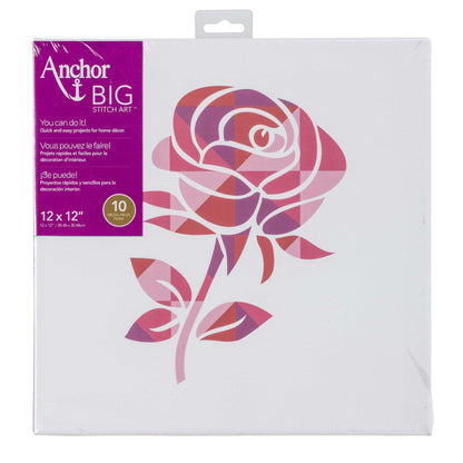 Anchor Big Stitch Art 12" x 12" - Clearance Items Rose