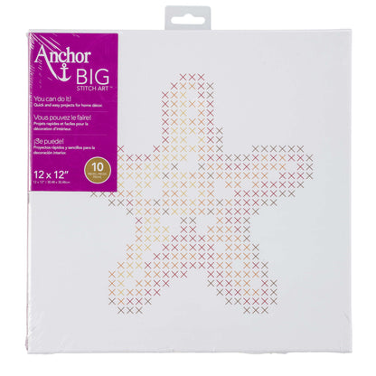 Anchor Big Stitch Art 12" x 12" - Clearance Items Starfish