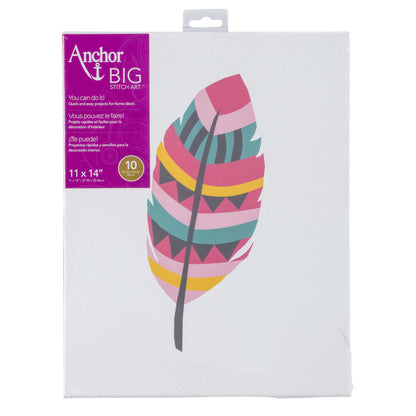 Anchor Big Stitch Art 11" x 14" - Discontinued Items Feather All Colors