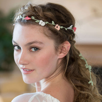 Aunt Lydia's Crochet Elegant Floral Headband Crochet Accessory made in Aunt Lydia's Classic Crochet Thread yarn