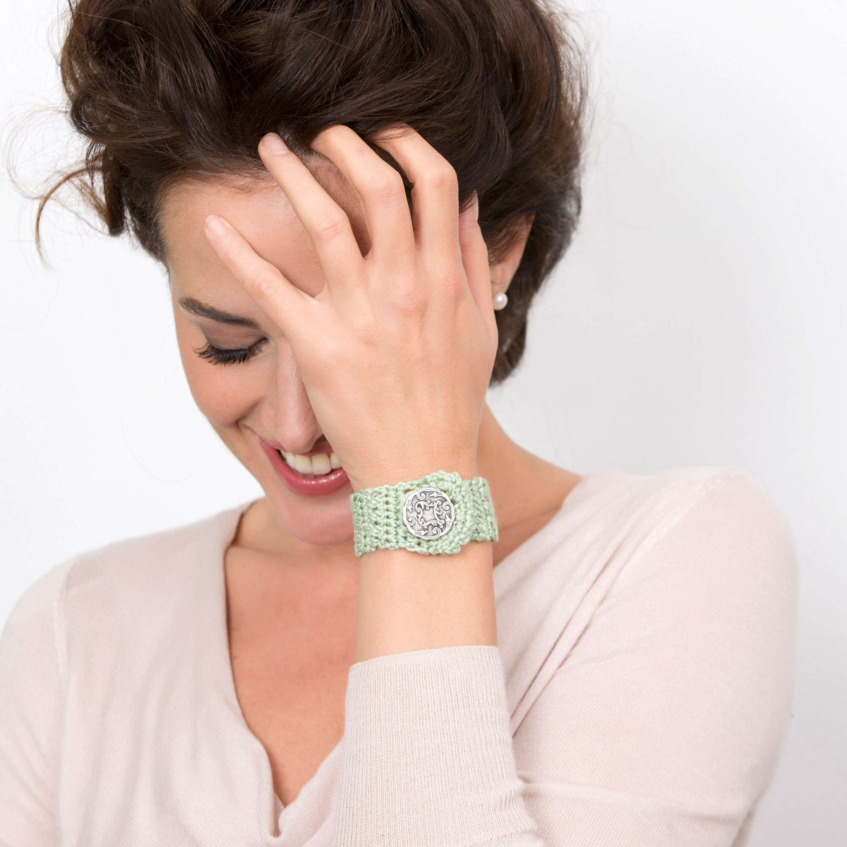 Crochet Accessory made in Aunt Lydia's Iced Bamboo Crochet Thread yarn