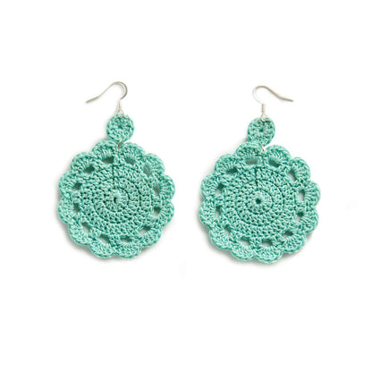 Aunt Lydia's Petal Pop Crochet Earrings Crochet Jewelry made in Aunt Lydia's Classic Crochet Thread yarn